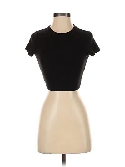 Pre-owned Garage Short Sleeve Turtleneck In Black