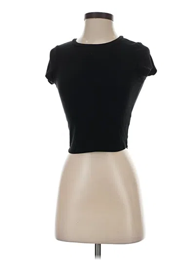 Pre-owned Garage Short Sleeve Turtleneck In Black
