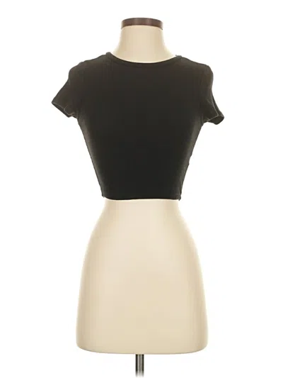 Pre-owned Garage Short Sleeve Turtleneck In Black