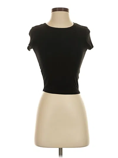 Pre-owned Garage Short Sleeve Turtleneck In Black