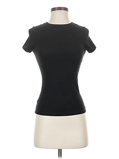 Pre-owned Garage Short Sleeve Turtleneck In Black