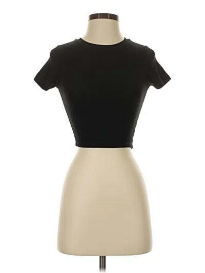 Pre-owned Garage Short Sleeve Turtleneck In Black