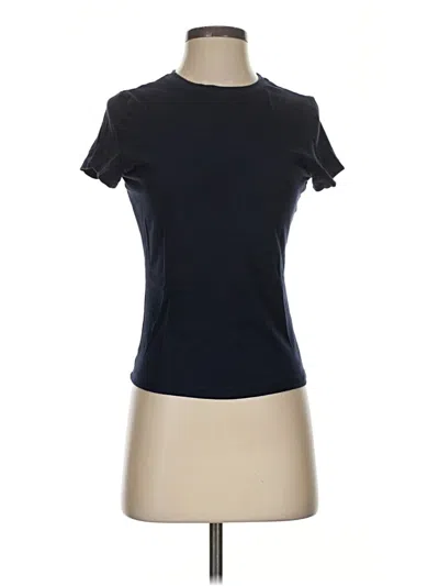 Pre-owned Garage Short Sleeve Turtleneck In Blue