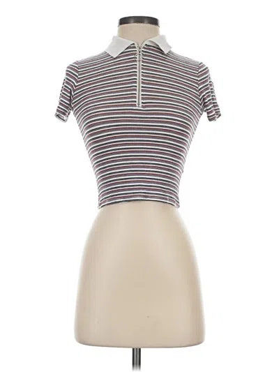 Pre-owned Garage Short Sleeve Turtleneck In Gray