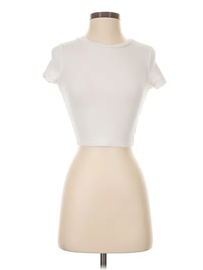 Pre-owned Garage Short Sleeve Turtleneck In Ivory