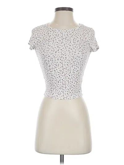 Pre-owned Garage Short Sleeve Turtleneck In Ivory