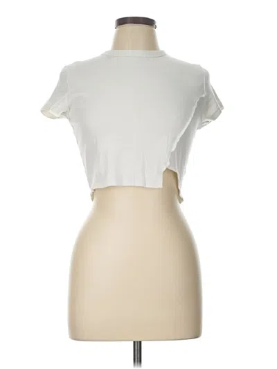Pre-owned Garage Short Sleeve Turtleneck In Ivory