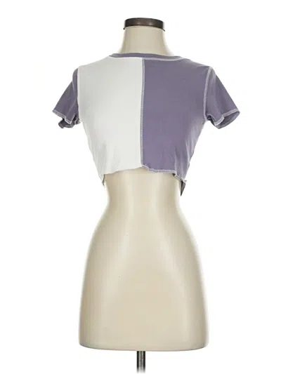 Pre-owned Garage Short Sleeve Turtleneck In Purple