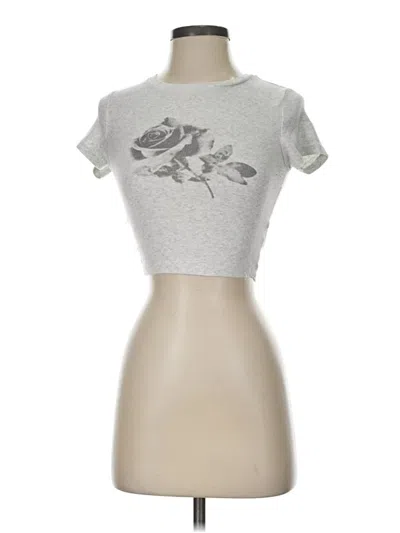Pre-owned Garage Short Sleeve Turtleneck In Silver