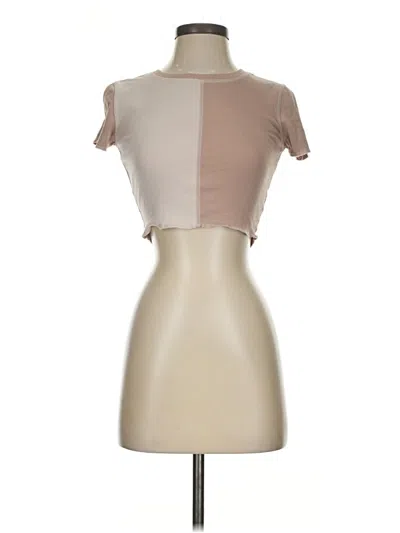 Pre-owned Garage Short Sleeve Turtleneck In Tan