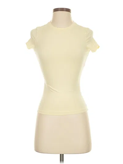 Pre-owned Garage Short Sleeve Turtleneck In White