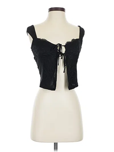 Pre-owned Garage Sleeveless Blouse In Black