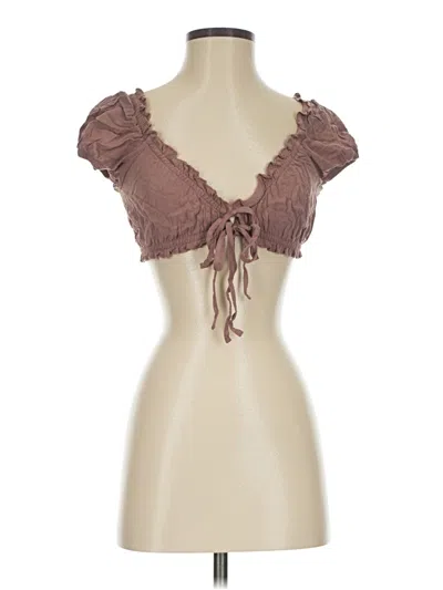 Pre-owned Garage Sleeveless Blouse In Brown