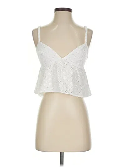 Pre-owned Garage Sleeveless Blouse In White
