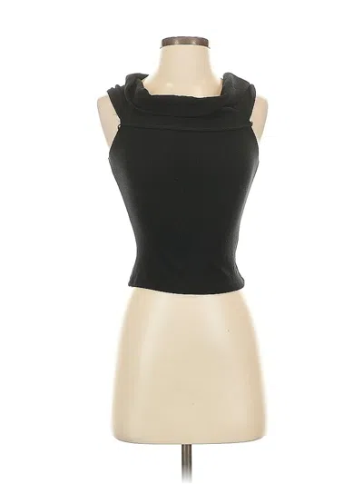 Pre-owned Garage Sleeveless Top Black Cowl Neck Tops