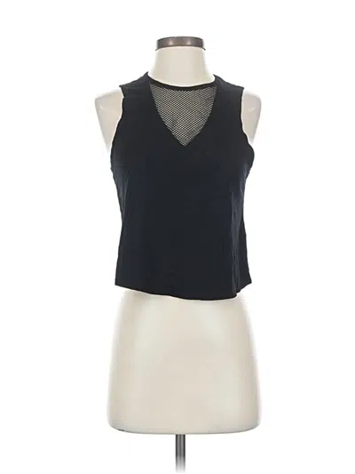 Pre-owned Garage Sleeveless Top Black Halter Neckline Tops