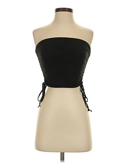 Pre-owned Garage Sleeveless Top Black Strapless Neckline Tops