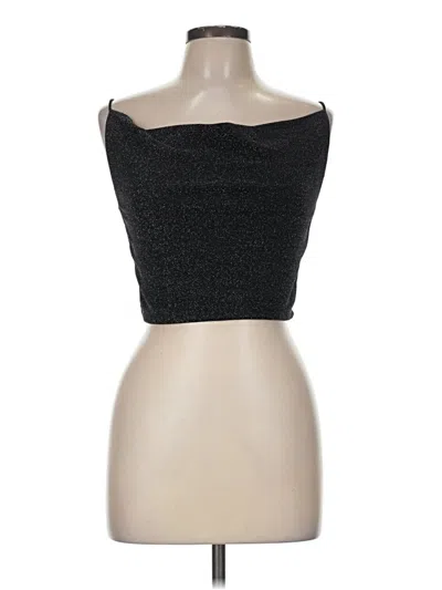 Pre-owned Garage Sleeveless Top Black Strapless Neckline Tops