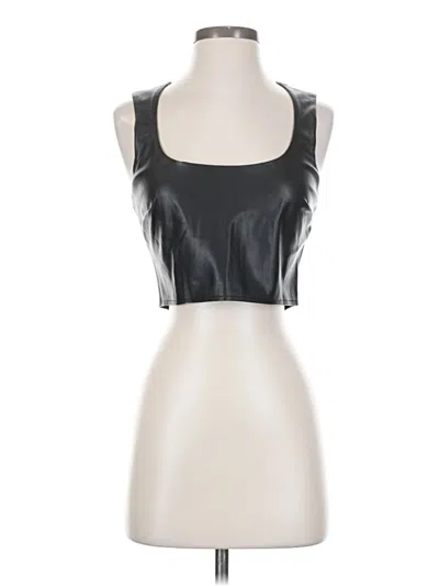 Pre-owned Garage Sleeveless Top Black Sweetheart Neckline Tops