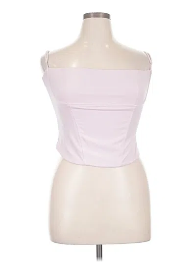 Pre-owned Garage Sleeveless Top Pink Strapless Neckline Tops