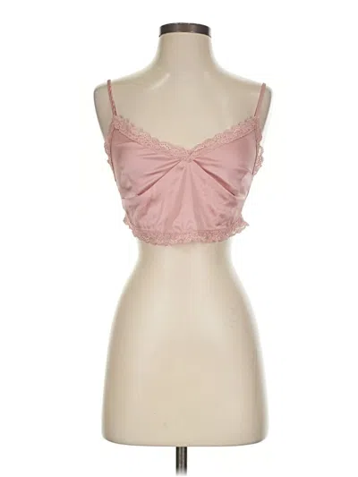 Pre-owned Garage Sleeveless Top Pink Sweetheart Neckline Tops