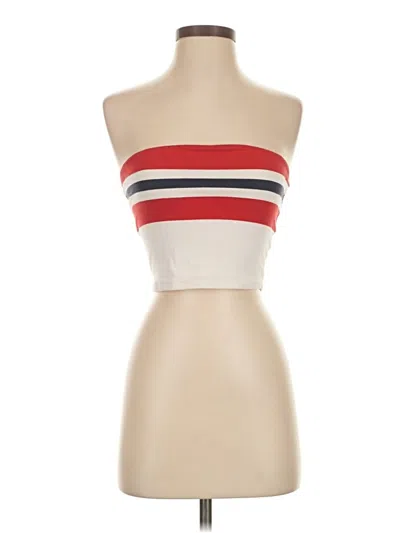 Pre-owned Garage Sleeveless Top Red Strapless Neckline Tops