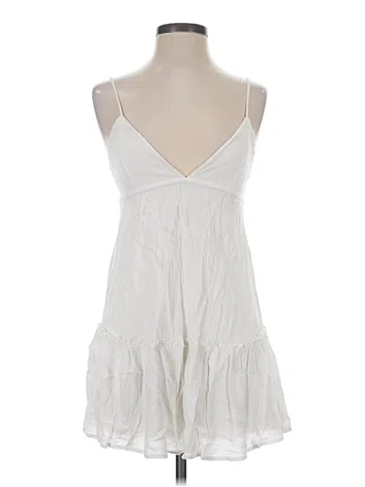 Pre-owned Garage Sleeveless Top White Halter Neckline Tops