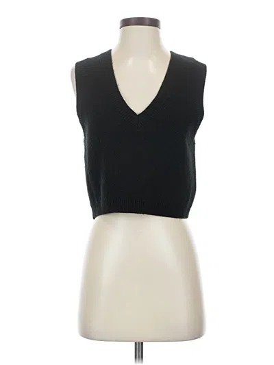 Pre-owned Garage Sweater Vest In Black