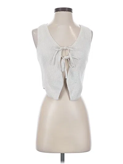 Pre-owned Garage Sweater Vest In Silver
