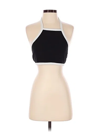 Pre-owned Garage Tank Top Black Halter Neckline Tops