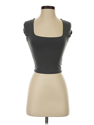 Pre-owned Garage Tank Top Black Strapless Neckline Tops