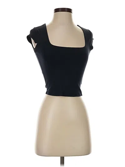 Pre-owned Garage Tank Top Black Strapless Neckline Tops