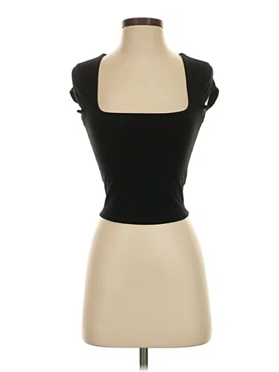 Pre-owned Garage Tank Top Black Strapless Neckline Tops