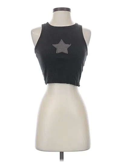 Pre-owned Garage Tank Top Black Strapless Neckline Tops