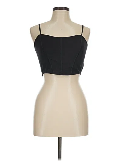 Pre-owned Garage Tank Top Black Strapless Neckline Tops