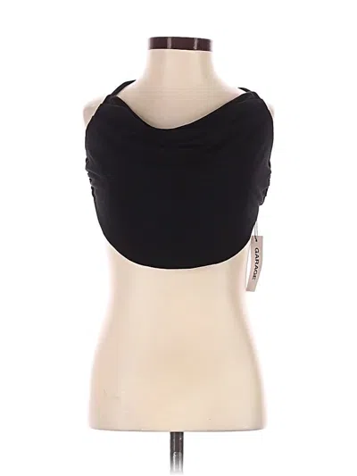 Pre-owned Garage Tank Top Black Strapless Neckline Tops