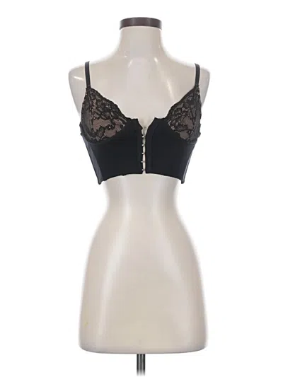 Pre-owned Garage Tank Top Black Sweetheart Neckline Tops
