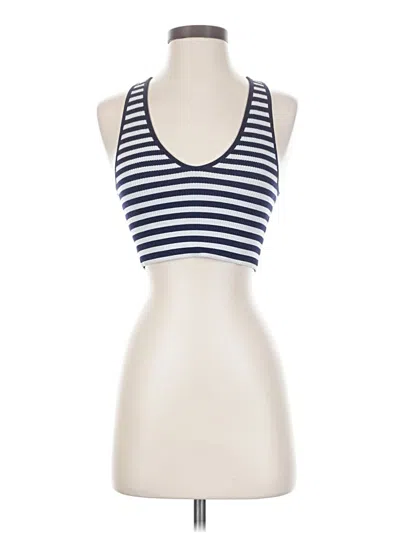 Pre-owned Garage Tank Top Blue Halter Neckline Tops