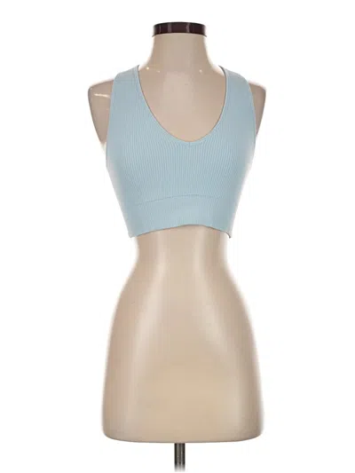 Pre-owned Garage Tank Top Blue Strapless Neckline Tops