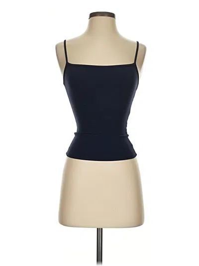 Pre-owned Garage Tank Top Blue Strapless Neckline Tops