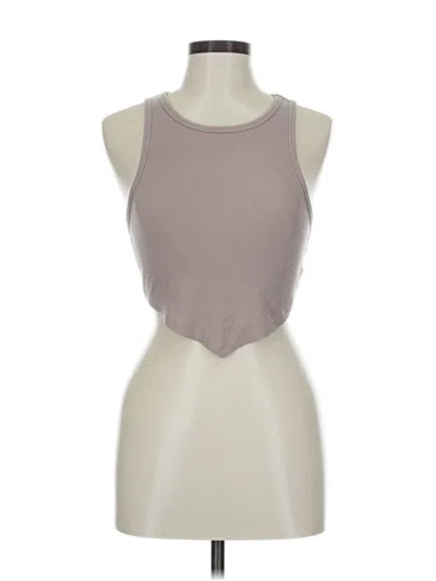 Pre-owned Garage Tank Top Brown Halter Neckline Tops