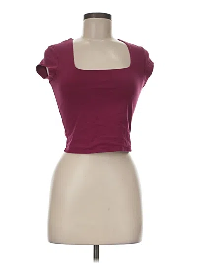 Pre-owned Garage Tank Top Burgundy Square Neckline Tops