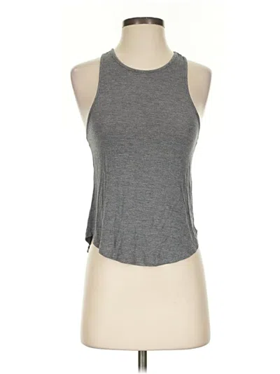 Pre-owned Garage Tank Top Gray Halter Neckline Tops