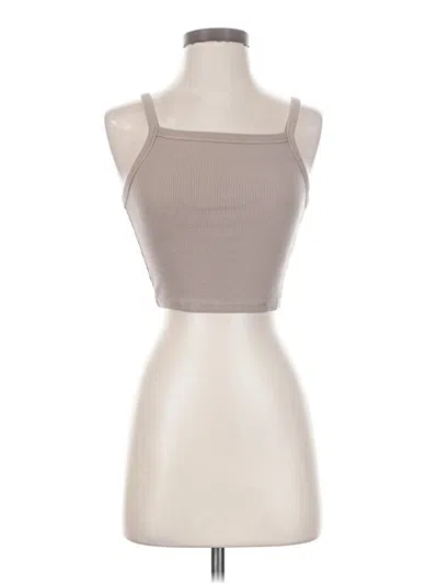 Pre-owned Garage Tank Top Gray Strapless Neckline Tops
