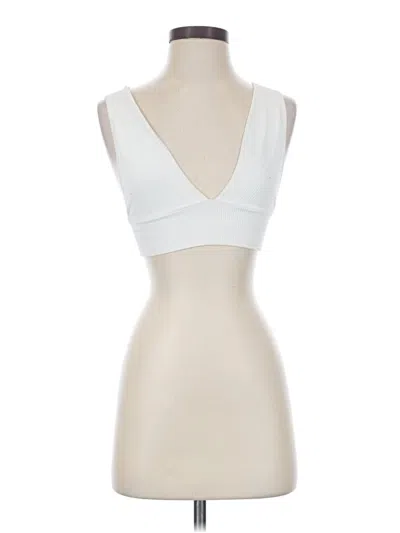 Pre-owned Garage Tank Top Ivory Strapless Neckline Tops