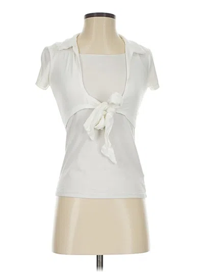 Pre-owned Garage Tank Top Ivory Tie Neck Tops