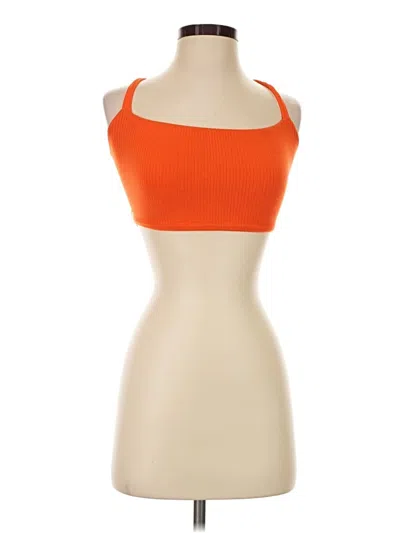 Pre-owned Garage Tank Top Orange Halter Neckline Tops