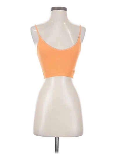 Pre-owned Garage Tank Top Orange Strapless Neckline Tops