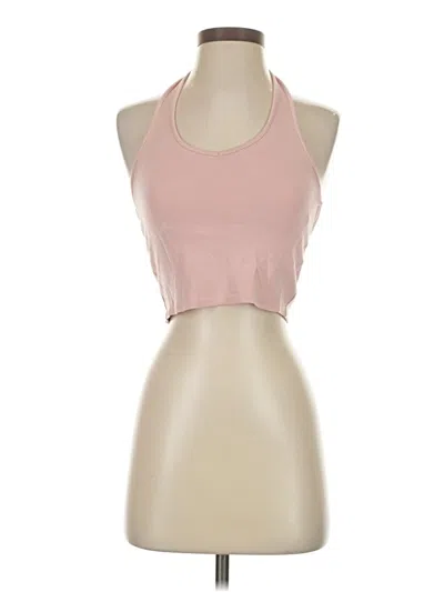 Pre-owned Garage Tank Top Pink Halter Neckline Tops