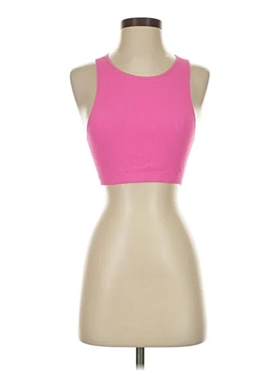 Pre-owned Garage Tank Top Pink Halter Neckline Tops